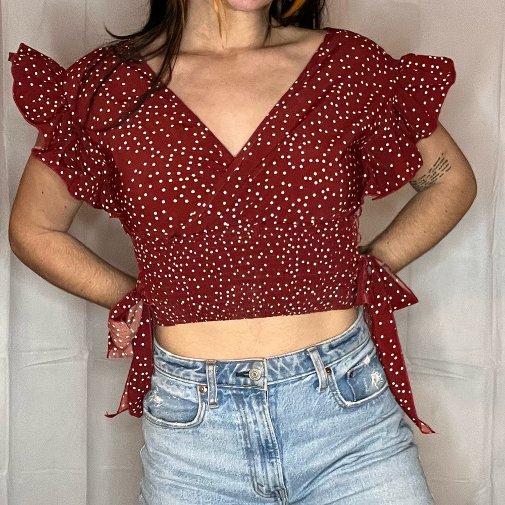 Polka dot top